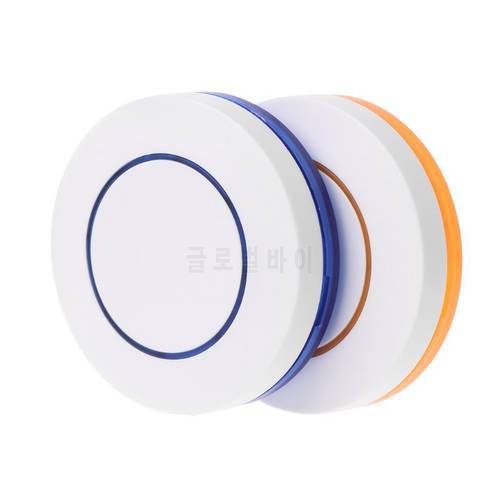 1 Button Round 3V 433Mhz Wireless Remote Control Switch , SOS Panic Button Doorbell EV1527 Chip Learning Type