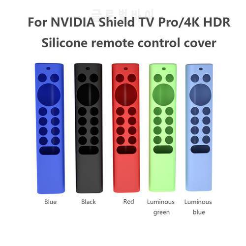 Home Tv Remote Control Case Cover For Nvidia Shield Tv Pro / 4K Hdr Silicone Anti-Fall Anti-Slip Protective Cover Skin Easy Find