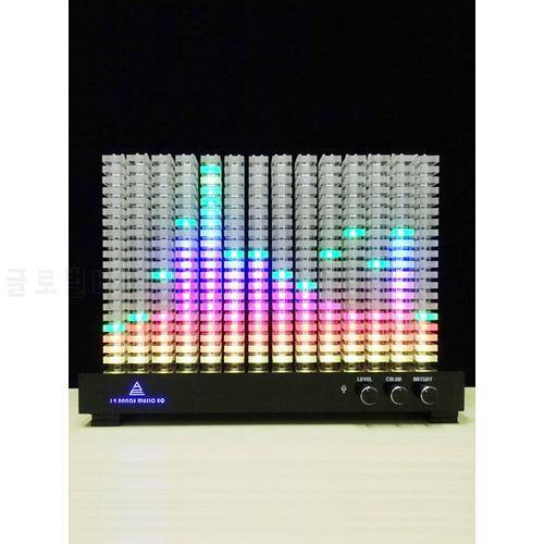 Creative professional 14-segment spectrum analyzer level indicator music spectrum light LED acrylic light column VU