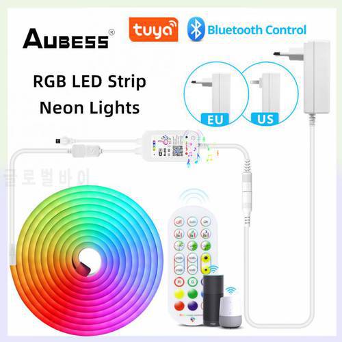 Tuya LED RGB Strip Lights TV Background Lighting Colorful USB Infrared Remote Long Distance Control Dimmer Neon Light For Home