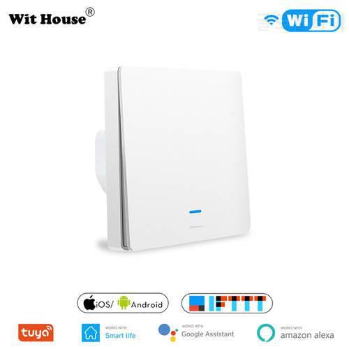 Tuya WiFi Smart Switch 86 EU Light Switch Work with Alexa Google Home 1 2 3 gang 2200W Wall Switch Voice Control Smart Life APP