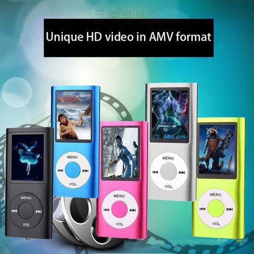 4th Generation Classic Card MP4 1.8 HD Video MP4 MP3 Player E-Book Student Walkman Picture Browsing, FM Radio Function Fashion
