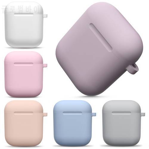 Silicone Cases For Apple AirPods 2 1 Generation Wireless bluetooth earphones Case For Air Pods 1 2 Headphones Cover Accessories