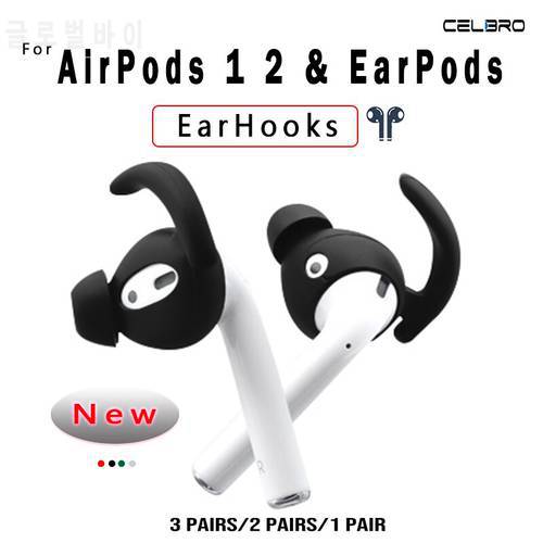 For Apple AirPods 3 2 1 EarHooks Holders Silicone Covers For Iphone Earpods Sport Cover Earpads Earphone In Ear hook Accessories
