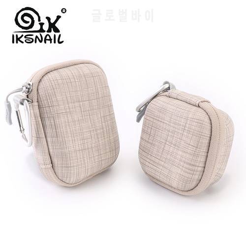 IKSNAIL Portable Earphone Case For Apple Airpods Bags Zippered Storage Hard Bag Headset Box For Headphones SD Cards Accessories