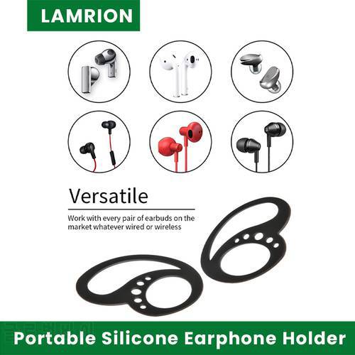 2pcs Bluetooth-compatible Wireless Earphone Holders Anti Fall Ear Hooks for AirPods Pro Silicone Ear Earbuds Holder for Running