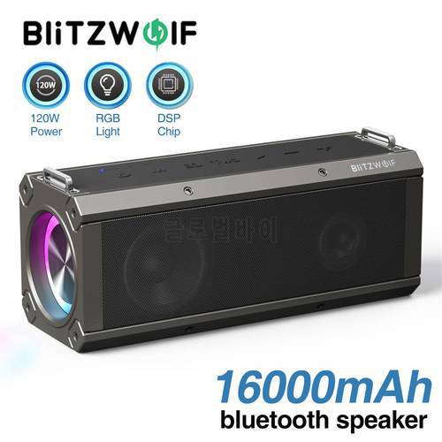 BlitzWolf BW-WA3 PRO 120W Wirelss Speaker RGB Light Portable 16000mAh Bluetooth 5.0 Speakers Dual Diaphragm Deep Bass Speaker