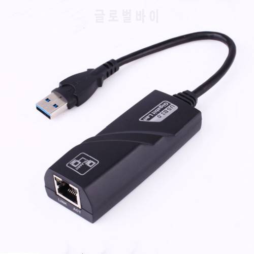 USB 3.0 Gigabit Ethernet card to RJ45 adapter RJ45 LAN 1000 Mbps network card converter suitable for PC notebook computers
