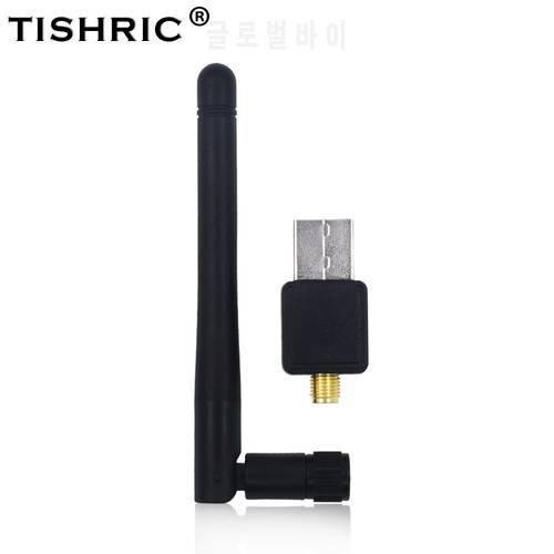 TISHRIC USB Wifi Adapter Wireless Network Card Wi-fi Adapter USB Wifi Antenna Wireless Lan Card Wifi Computer Network Card