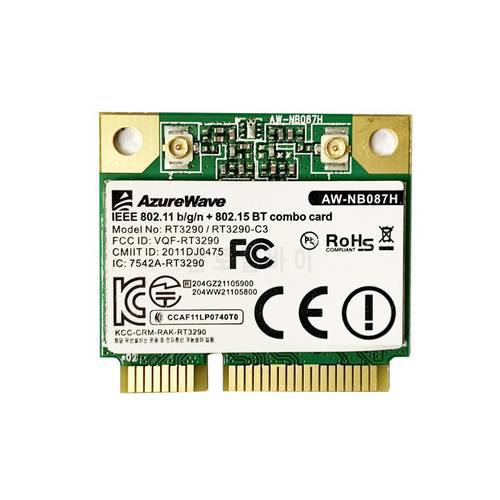 Original Wireless Card For Ralink RT3290 AW-NB087H 802.11b/g/n Half Mini PCI-E Card WiFi Bluetooth 3.0 Combo