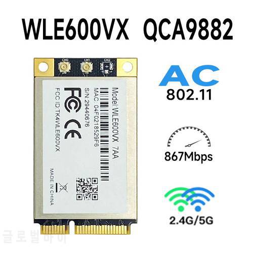 Qualcomm WLE600VX-I wle600vx 7aa 7ba 802.11ac/abgn pci express mini card extended temp dual-band atheros qca9882