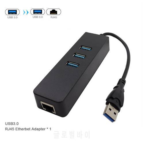 USB 3.0 HUB Network Card USB To RJ45 Ethernet Adapter USB 10/100Mbps Lan Internet Cable for Macbook Mac Desktop
