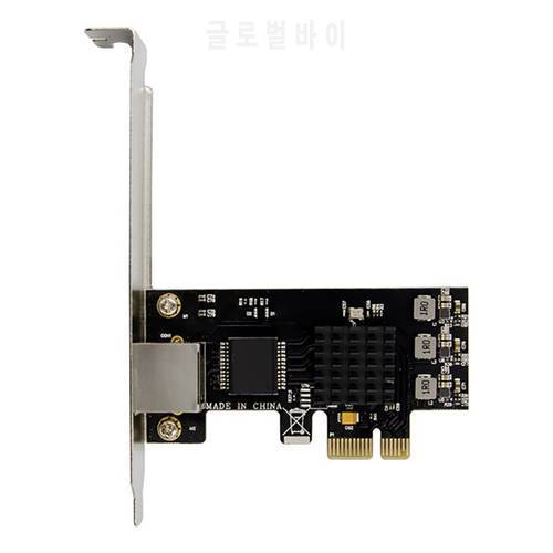 PCI-E Network Card PCI-E X1 RTL8125 Single-Port 2.5G Gigabit Server Network Card 2.5GbE Multi-Gigabit NIC