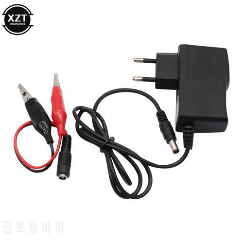 12V 1000ma Lead Acid Dry Battery Charger for Car Motorcycle 12 Volt 1A Electric Toy Tool Motor Power Charging Adapter with Clip