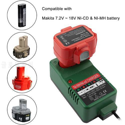NI-CD NI-MH Battery Charger For Makita 7.2V 9.6V 12V 14.4V 18V Battery Electric Drill Screwdriver Accessory DC1414 Charger 1.5A