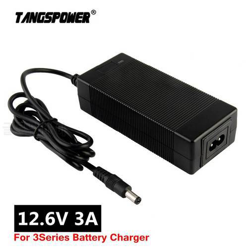 12.6V 3A Lithium Battery Charger for 3S 10.8V 11.1V 12V li-ion polymer batterry Fishing light Charger Electric drill Charger