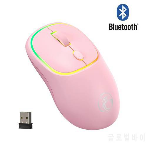 Wireless Mouse Bluetooth Mouse Rgb Rechargeable Computer Mice Ergonomic Silent Usb Optical Mause Gamer for Laptop Accessories Pc