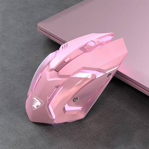 Wireless 2.4GHz Gaming Mouse 1600 DPI Optical LED Backlit USB Rechargeable Silent Mice 6 Buttons Design For PC Laptop