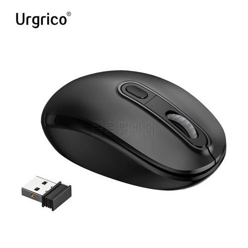 Urgrico USB Wireless silent mouse computer mouse 1600DPI adjustable Ergonomic optical Mouse wireless mouse For Mac PC Laptop
