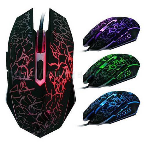 Colorful LED Computer Gaming Mouse Professional Ultra-precise For Dota 2 LOL Gamer Mouse Ergonomic 2400 DPI USB Wired Mouse
