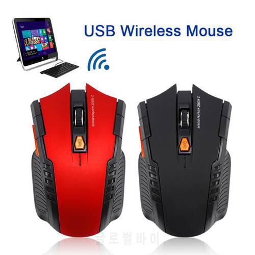 Wireless Mouse 1600DPI USB 6 Keys 2.4GHz Gaming Mouse Ergonomic Game Wireless Noiseless Mice For Laptop PC Computer Peripherals