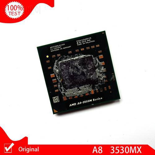 Used AMD A8-3500M Series A8-3530MX A8 3530MX AM3530HLX43GX Laptop CPU 1.9GHz/4M/Quad Core FS1 Notebook APU For Notebooks