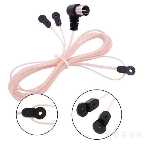 Dipole Antenna Indoor Copper Aerial HD Radio T Shape Male/ Female PAL Female To F Female Jack RF Coax Adapter for YAMAHA AM/FM
