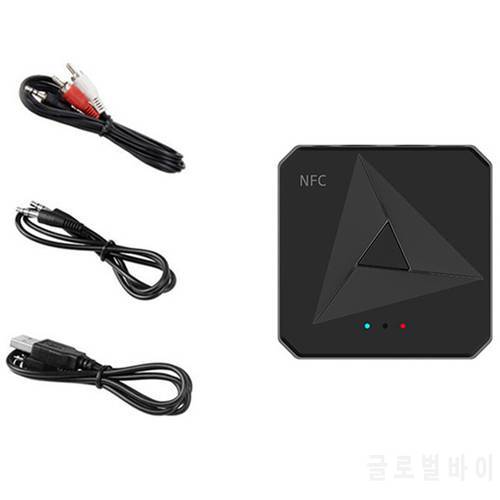 NFC Bluetooth 5.0 RCA Audio Receiver Transmitter 3.5MM AUX USB Jack Music Stereo Wireless Adaper with Mic for Car T V PC