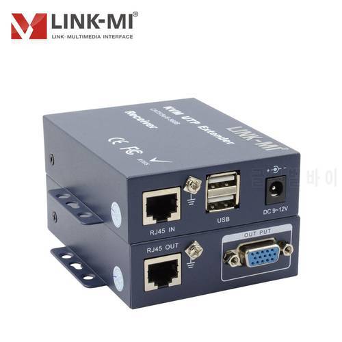 LINK-MI K103TRU 300M VGA USB KVM Extender Over Single Cat5e/6 utp Cable for keyboard, mouse and video port max of 300m