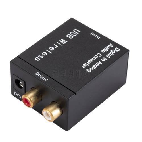 Digital to Analog Audio Converter BT Optical Fiber Toslink Coaxial Signal to RCA R/L Audio Decoder SPDIF for ATV DAC Amplifier