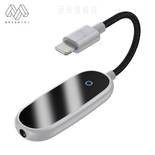 MUSEHIFI M1 Smart Dac Type-C and Light-ning to 3.5mm Headphone Adapter Bes3001/ C100 DAC Chip Supports Native 32-bit 384kHz