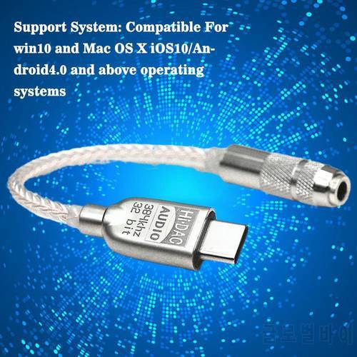 A01 Alc5686 Usb Type C To 3.5mm Dac Earphone Amplifie Digital Decoder Aux Audio Cable Hifi Adapter Converter For Android Us D2u9