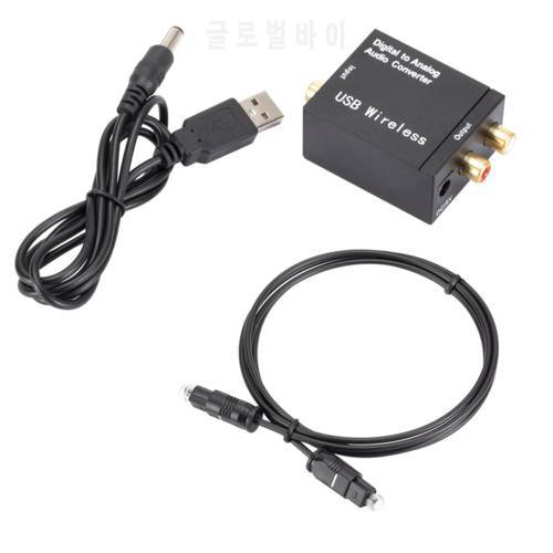 USB DAC Amplifier BT Digital To Analog Audio Converter for Optical Fiber Toslink Coaxial Signal To RCA R/L Audio Decoder