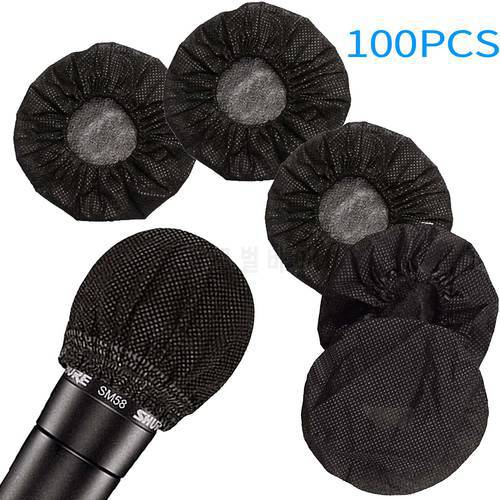 Disposable Microphone Cover Non-Woven, Clean and No-Odor Windscreen Mic Covers, Removal Microphone Cover, Perfect Protective Cap