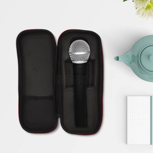1pc Portable Mic Storage Bag Durable Microphone Holder Microphone Case Creative Storage Pouch Microphone Box