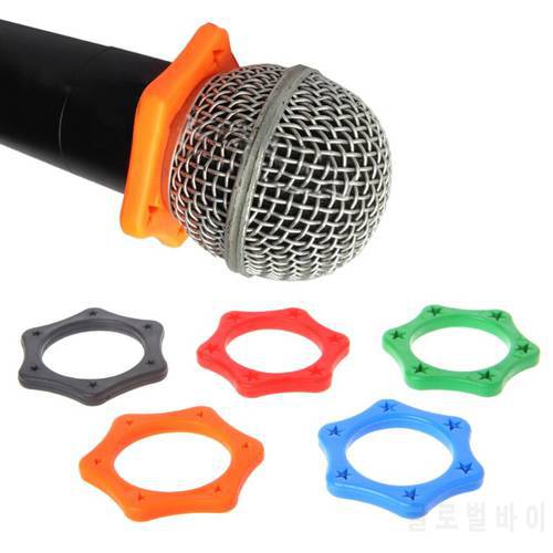 C1FB 5 Pcs Rubber Anti Slip Roller Ring Protection For Handheld Wireless Microphone