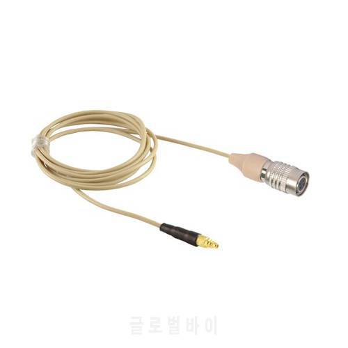HIXMAN DE6C-AN Replacement Cable For Countryman E6 Microphones Fits Audio Techncia wireless Transmitters with Hirose 4Pin