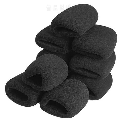 10 Pcs/set Microphone Grill Foam Cover Audio Mic Shield Sponge Cap Holder Washable Can Re-use Foam Cover Microphone Accessories
