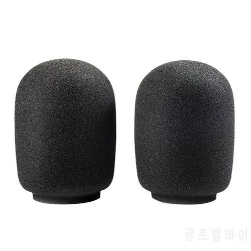 2Pcs Filter Windscreen Microphone Sponge Foam Cover For -SHURE PGA27 PGA 27 SM7B SM 7B Mic Replacement Black Sponge Cover