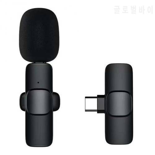 2021 New Wireless Lavalier Microphone Portable Mini Mic For IPhone Android Phone Youtubers Facebook Live Broadcast