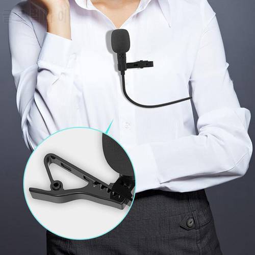 Collar Clip Microphone Live Broadcast Eat Broadcast Mini-Portable Small Microphone Mobile Phone Computer Recording Noise Reducti
