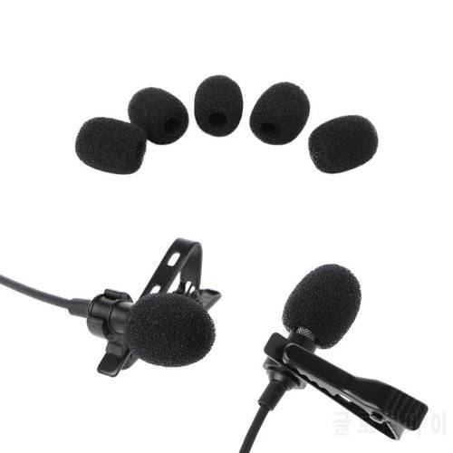 5 Pack Thick Handheld Stage Microphones Windscreen Foam Mics Environmentally Friendly Sponge Round Caps Replacement