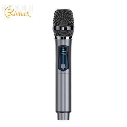 KINGLUCKY 2022 wireless U-segment microphone one-to-two microphone with receiver FM stage professional K song home