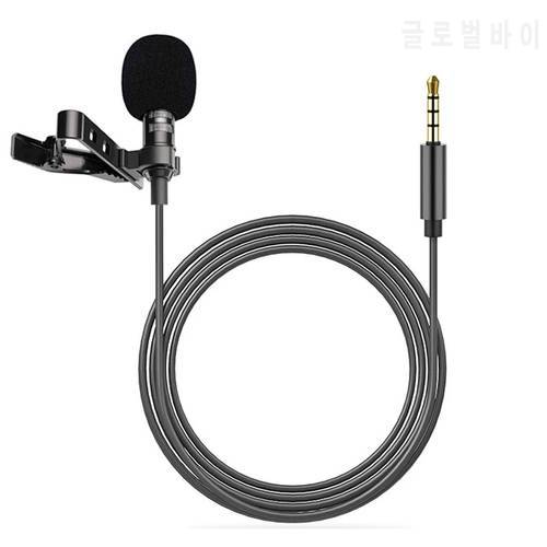 USB Mini Portable Microphone 3.5mm Condenser Clip-on Lapel Lavalier Micriphones For Smartphone PC Laptop Conference lecture Mic