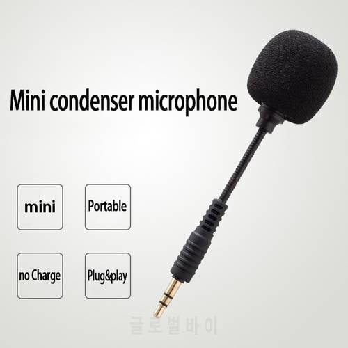 Mini Microphone Cellphone Mini Audio Mic Omnidirectional 3.5mm Jack Microphone For Computer Sound Card Recorder Cellphone