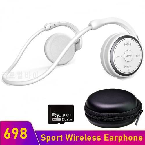 Tongdaytech 698 Bluetooth-compatible Sports Earphone Waterproof Fone Auriculares Wireless Headphones Support TF Mp3 FM Radio