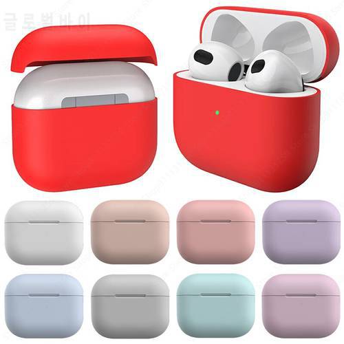 Ultra-thin Liquid Silicone Cover For Apple 2021 New AirPods 3 Case Wireless earphones Cover For AirPods 3 Case Cover Accessories