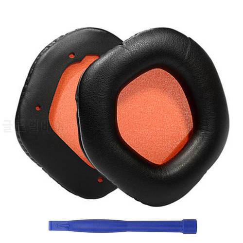 1Pair Replacement Potein Leather Memory Foam Cushion Ear Pads Earprads for Asus Rog Strix 7.1 2.0 PRO DSP Wireless Headphones