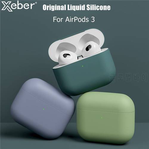 2021 Official Soft Liquid Silicone Earphone Protective Case For AirPods 3 Bluetooth Headphone Charging Bag For AirPods3 Cover