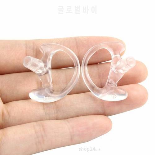 6 Pcs Ear Molds Soft 2-Way Radio Ear Mold Replacing Earpiece for Acoustic Coil Tube audio kits Headphone Accessories